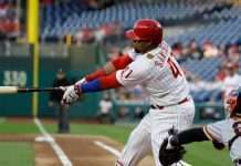 Mazara batea dos jonrones; Santana remolca cinco para Filis
