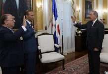 Presidente Medina juramenta nuevos ministros de Interior y Policía y de Trabajo