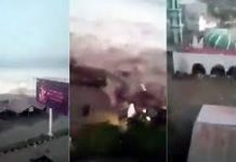 El impactante video del tsunami que provocó el terremoto de 7,5 grados en Indonesia