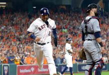 Con 4 jonrones, Astros vencen a Indios en 1er choque