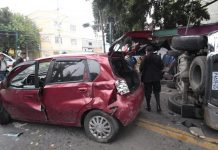 Estudio revela siete personas mueren al día en el país por accidentes de tránsito