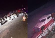 Un muerto y dos heridos deja choque de camiones en Barahona