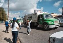 Gran operativo de limpieza en ciudad Santo Domingo es encabeza Carolina