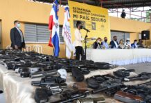 Ministro de Interior y Policía inicia la destrucción de unas 825 armas de fuego
