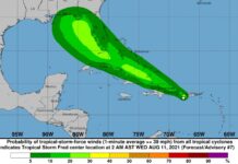 Se esperan lluvias y oleajes anormales debido a tormenta tropical Fred