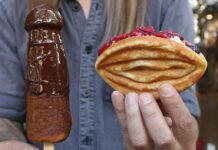 Abren tienda en zona colonial donde venden “wafles” en forma de genitales